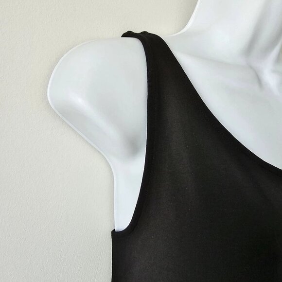 NWT EILEEN FISHER Black Stretch Jersey Scoop Neck Tank Top Small - Picture 4 of 7